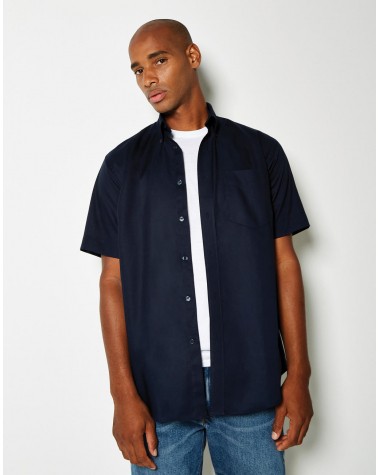 KUSTOM KIT Classic Fit Workwear Oxford Shirt SSL Hemd personalisierbar