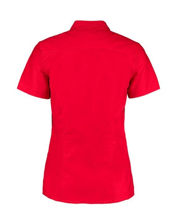Hemd KUSTOM KIT Women's Tailored Fit Workwear Oxford Shirt SSL voor bedrukking & borduring