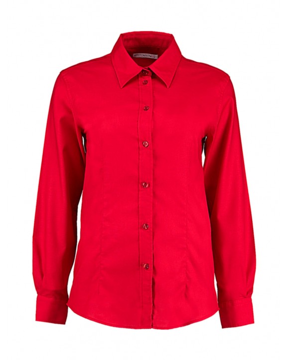 Hemd KUSTOM KIT Women's Tailored Fit Workwear Oxford Shirt voor bedrukking &amp; borduring