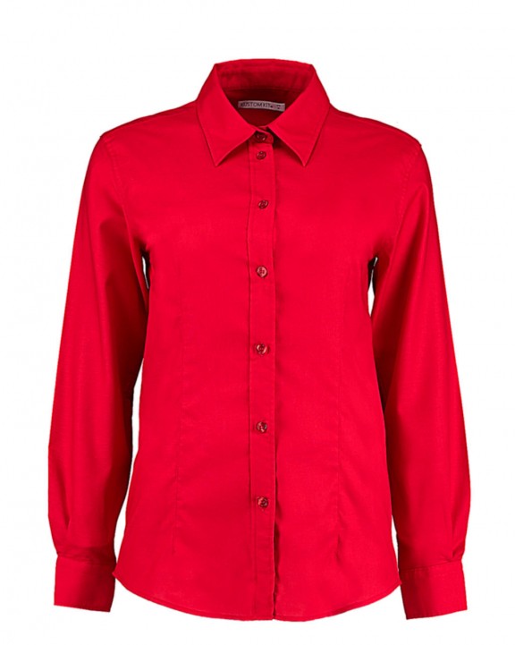Hemd KUSTOM KIT Women's Tailored Fit Workwear Oxford Shirt voor bedrukking &amp; borduring