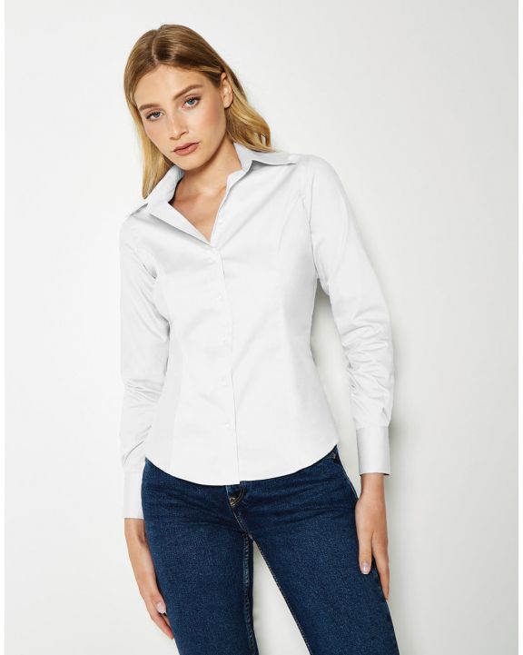 Hemd KUSTOM KIT Women's Tailored Fit Premium Oxford Shirt voor bedrukking & borduring