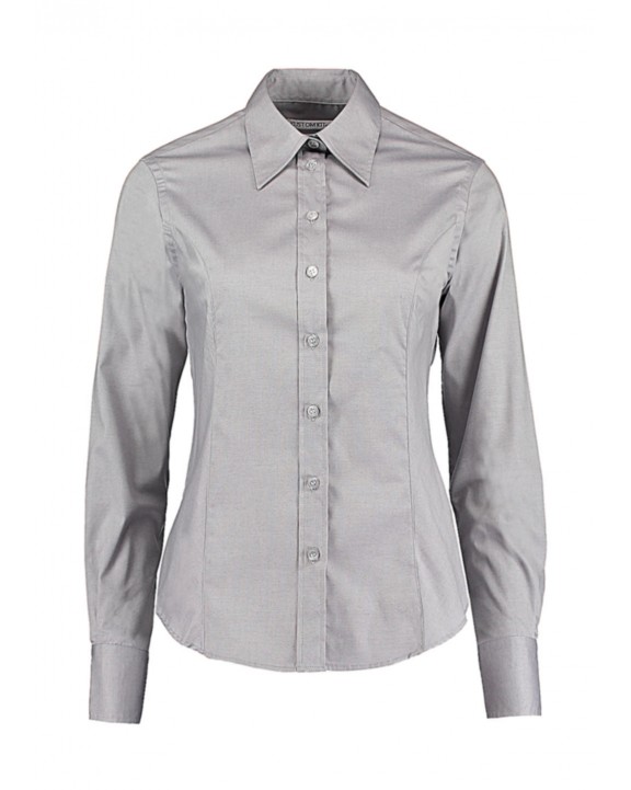Hemd KUSTOM KIT Women's Tailored Fit Premium Oxford Shirt voor bedrukking &amp; borduring