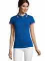 Polos à personnaliser SOL'S Pasadena Women royal blue/neon coral