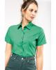 Hemd KARIBAN Overhemd in onderhoudsvriendelijk polykatoen-popeline korte mouwen dames voor bedrukking & borduring