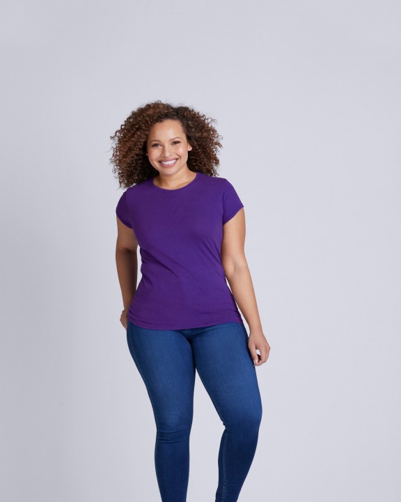 T-shirt GILDAN Softstyle® Fitted Ladies' T-shirt voor bedrukking &amp; borduring