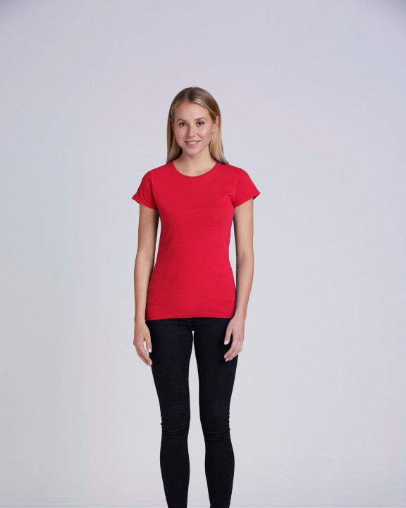 T-shirt GILDAN Softstyle® Fitted Ladies' T-shirt voor bedrukking &amp; borduring
