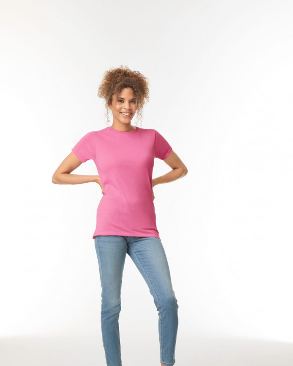 T-shirt GILDAN Softstyle® Fitted Ladies' T-shirt voor bedrukking &amp; borduring