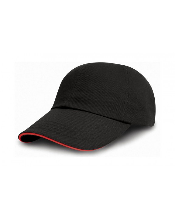 Casquette personnalisable RESULT Brushed Cotton Decorator Cap with Sandwich Peak