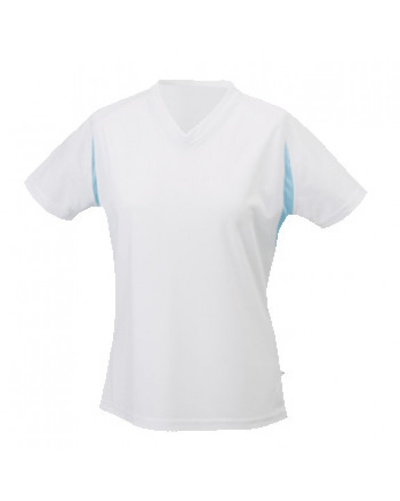 JAMES & NICHOLSON Running Tee-shirt Femme Manches Courtes T-Shirt personalisierbar