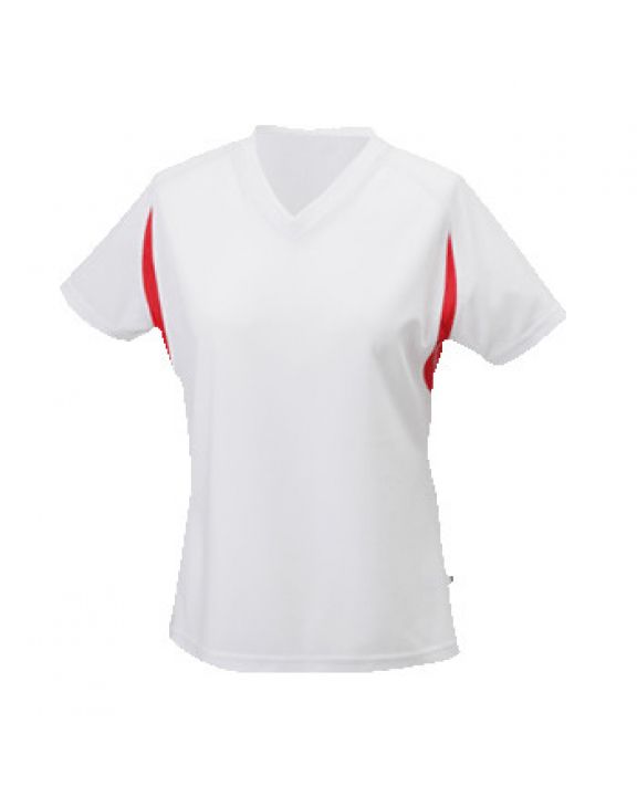 T-shirt JAMES & NICHOLSON Ladies` Running-T voor bedrukking & borduring
