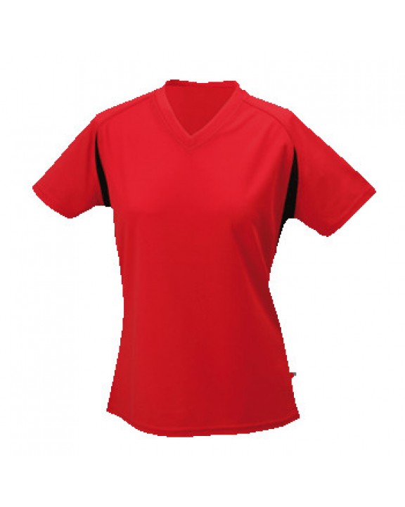 JAMES & NICHOLSON Running Tee-shirt Femme Manches Courtes T-Shirt personalisierbar