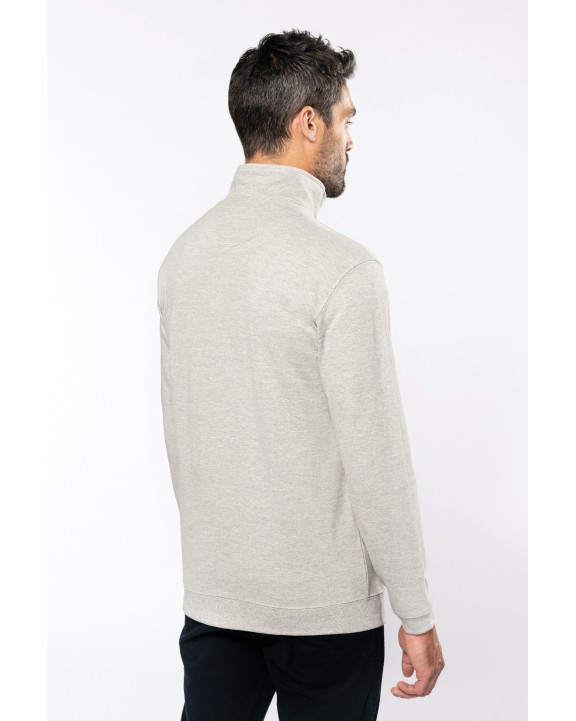 Sweater KARIBAN Trucker - Ritskraagsweater voor bedrukking &amp; borduring