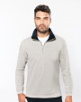 Sweater KARIBAN Trucker - Sweater met Ritskraag voor bedrukking &amp; borduring