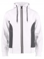 PROJOB 2116 SWEATSHIRTFULL ZIP blanc personnalisable