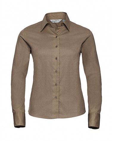 Hemd RUSSELL Ladies’ Classic Twill Shirt LS voor bedrukking &amp; borduring