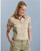 Chemise personnalisable RUSSELL Ladies' Roll Sleeve Shirt 3/4 Sleeve