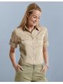 Chemise personnalisable RUSSELL Ladies' Roll Sleeve Shirt 3/4 Sleeve