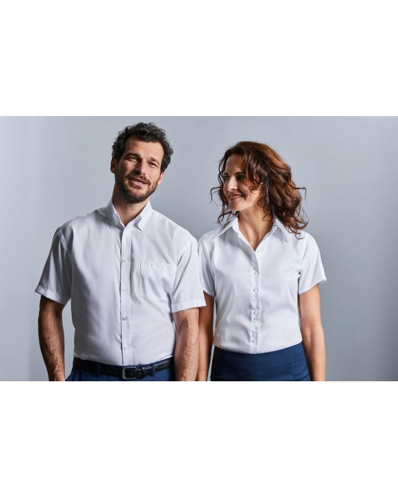 Hemd RUSSELL Ladies' Short Sleeve Ultimate Non-iron Shirt voor bedrukking & borduring
