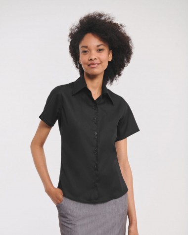 Hemd RUSSELL Ladies' Short Sleeve Ultimate Non-iron Shirt voor bedrukking &amp; borduring