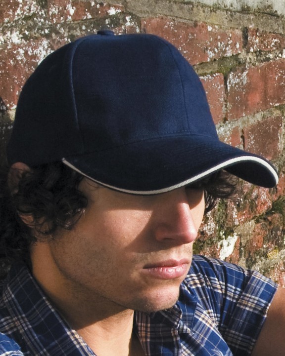 Casquette personnalisable RESULT Sandwich Brushed Cotton Cap