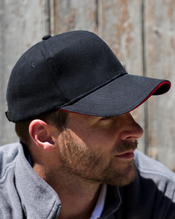 Casquette personnalisable RESULT Sandwich Brushed Cotton Cap