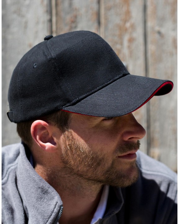 RESULT Sandwich Brushed Cotton Cap Kappe personalisierbar
