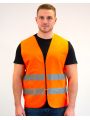 Gilet de sécurité personnalisable FLUOFLASH Safety jacket !! ZIPPER !!