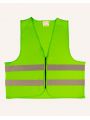Fluohesje FLUOFLASH Safety jacket !! ZIPPER !! voor bedrukking &amp; borduring