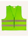 Gilet de sécurité personnalisable FLUOFLASH Safety jacket !! ZIPPER !!