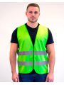 Gilet de sécurité personnalisable FLUOFLASH Safety jacket !! ZIPPER !!