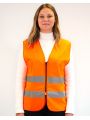 Gilet de sécurité personnalisable FLUOFLASH Safety jacket !! ZIPPER !!