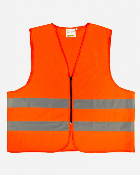 Fluohesje FLUOFLASH Safety jacket !! ZIPPER !! voor bedrukking &amp; borduring