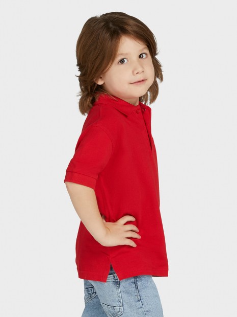 Polos à personnaliser SG CLOTHING Cotton Polo Kids rouge