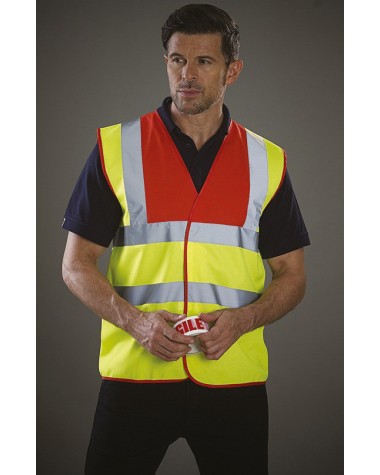 YOKO Hi-Vis Waistcoat Warnweste personalisierbar