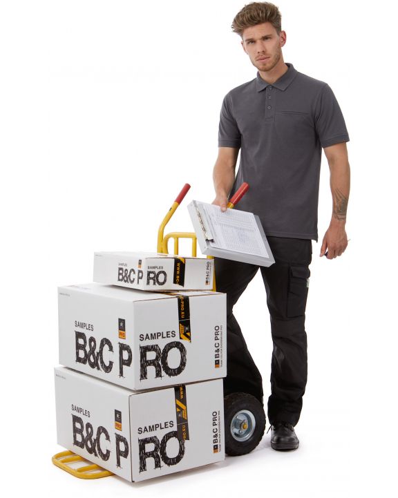 Poloshirt B&C PRO Energy Pro Polo Shirt voor bedrukking & borduring