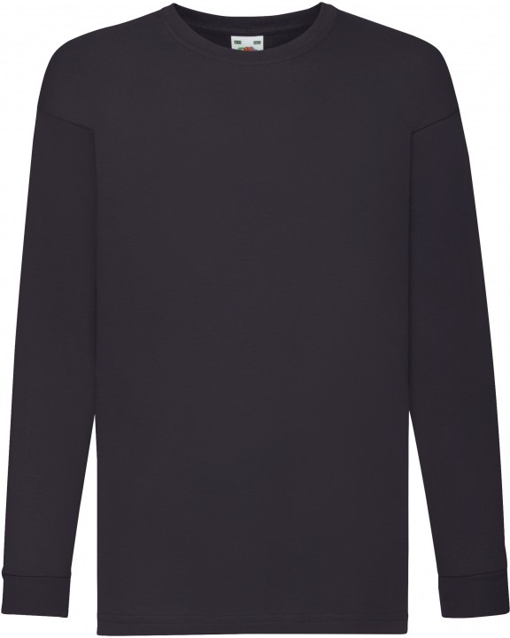 T-shirt personnalisable FOL T-shirt enfant manches longues Valueweight (61-007-0)