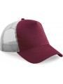 BEECHFIELD Casquette américaine Burgundy/Light Grey personnalisable