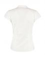 Hemd KUSTOM KIT Women's Tailored Fit Mandarin Collar Blouse SSL voor bedrukking &amp; borduring