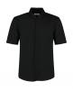 Hemd KUSTOM KIT Tailored Fit Mandarin Collar Shirt SSL voor bedrukking & borduring