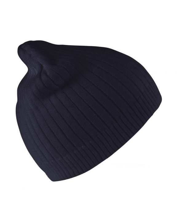 Mütze, Schal & Handschuh RESULT Delux Double Knit Cotton Beanie Hat personalisierbar