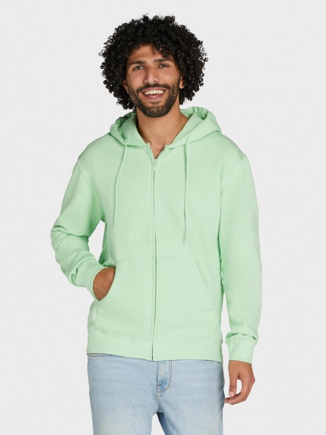 Sweat-shirts à personnaliser SG CLOTHING Hooded Full Zip Men neomint