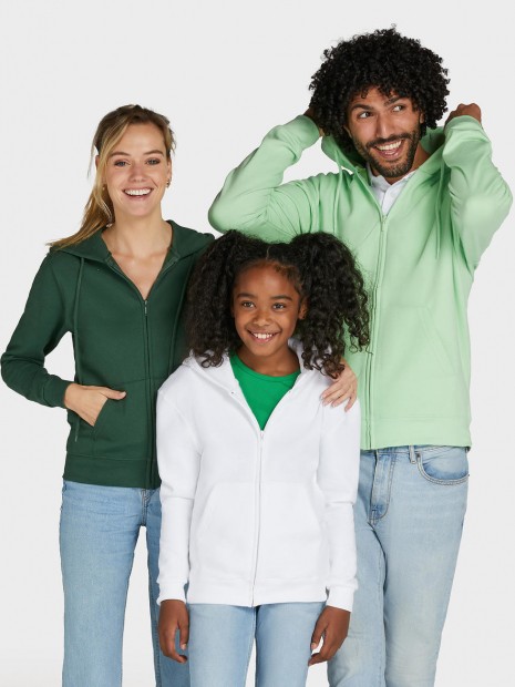 Sweat-shirts à personnaliser SG CLOTHING Hooded Full Zip Men neomint