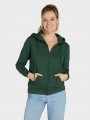 Sweat-shirts à personnaliser SG CLOTHING Hooded Full Zip Women vert bouteille