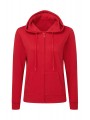 SG CLOTHING Hooded Full Zip Women rouge personnalisable