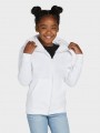 Sweat-shirts à personnaliser SG CLOTHING Hooded Full Zip Kids blanc