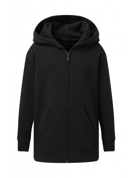 SG CLOTHING Hooded Full Zip Kids noir personnalisable