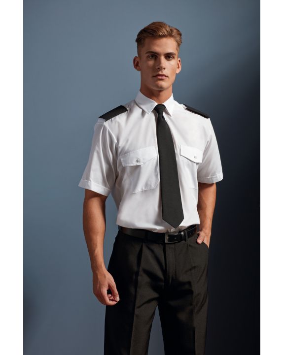 Hemd PREMIER Pilot Short Sleeved Shirt personalisierbar