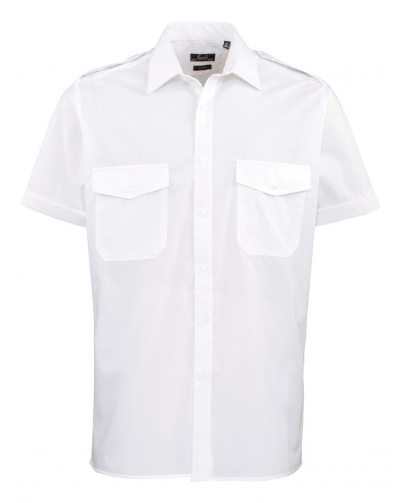 Hemd PREMIER Pilot Short Sleeved Shirt voor bedrukking & borduring