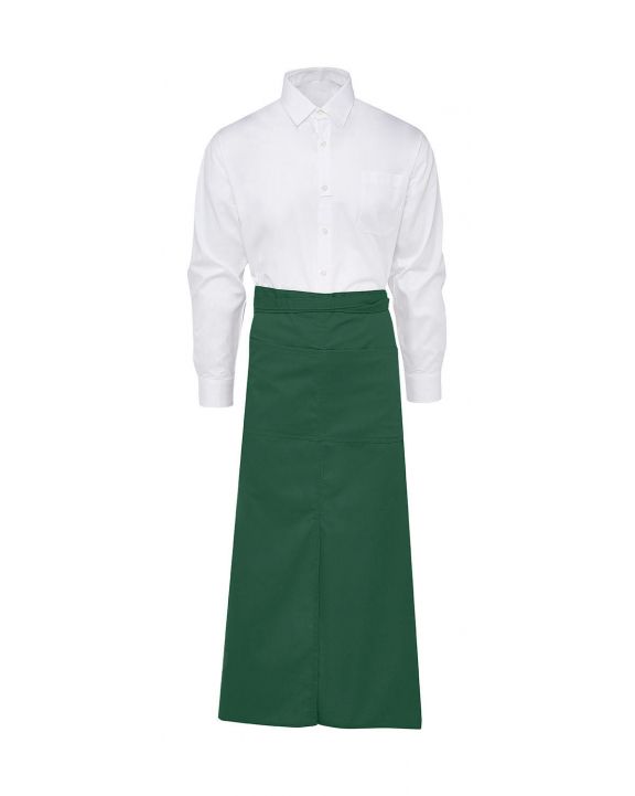 Tablier personnalisable BISTRO BY JASSZ BERLIN Long Bistro Apron with Vent and Pocket