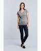 T-shirt GILDAN Softstyle® Fitted Ladies' V-neck T-shirt voor bedrukking & borduring